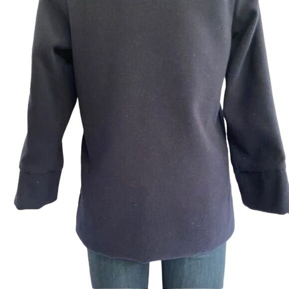 XinyuFushi Pea Coat Blue Jacket Gold Button Women's Coat Size Small - Picture 11 of 11